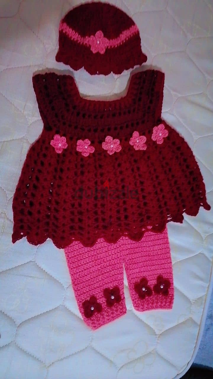 Crochet frocks and fabric clothes 10