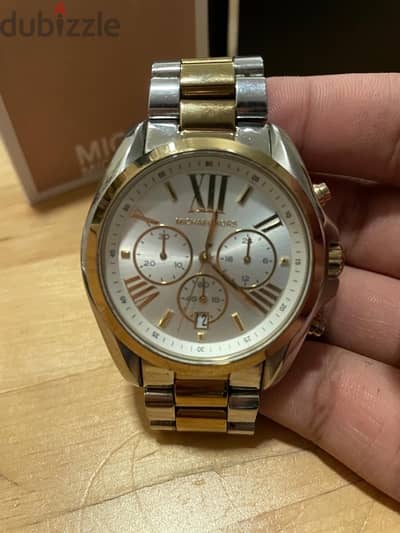 Michael Kors Womens Bradshaw Silver colored/ Yellow gold toned ste