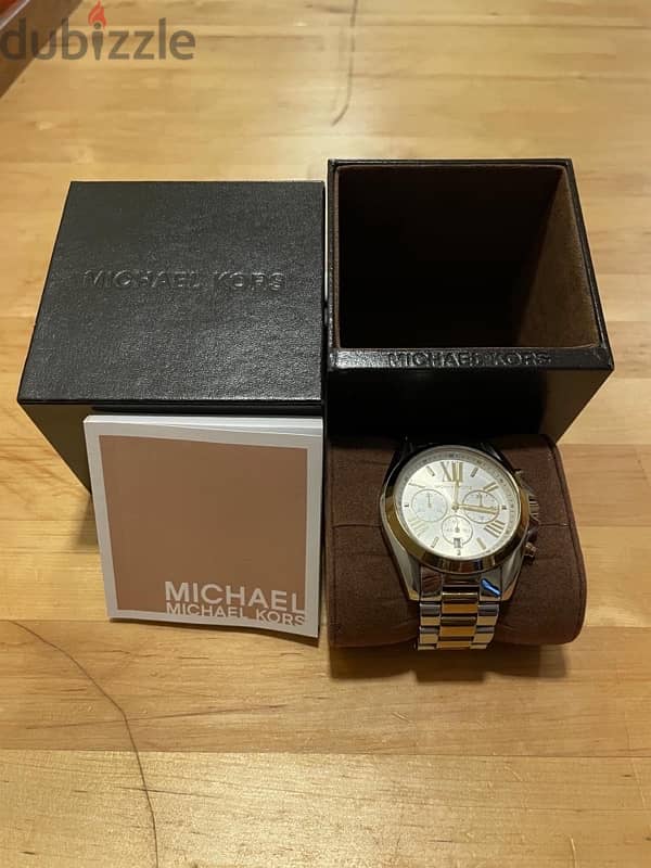 Michael Kors Womens Bradshaw Silver colored/ Yellow gold toned ste 3