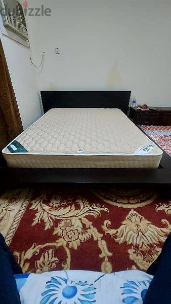 Queen size bed with mattress for sale. 1