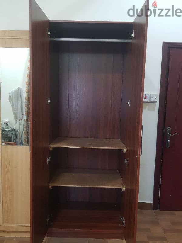 2 nos 2 door cupboards / wardrobes 1