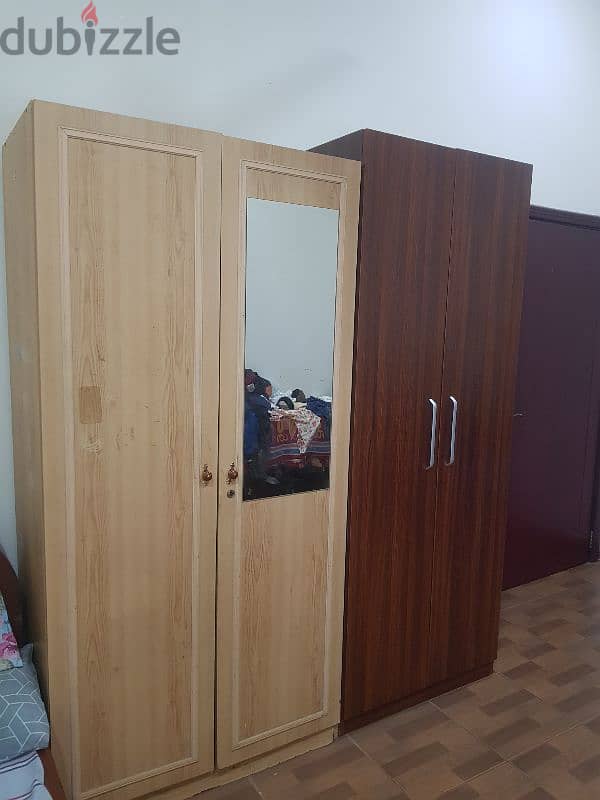 2 nos 2 door cupboards / wardrobes 3