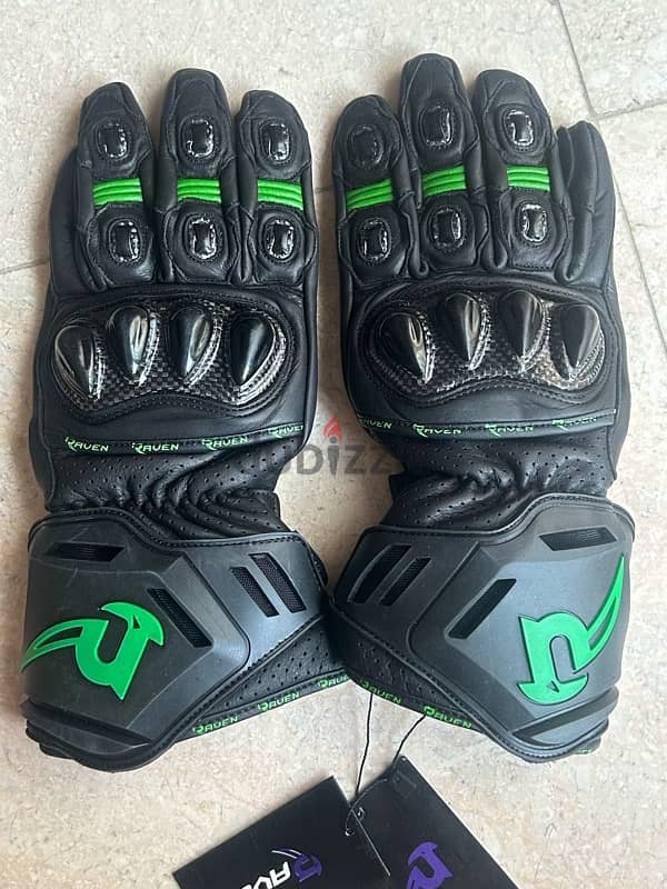 Raven Motorcycle Gloves 0