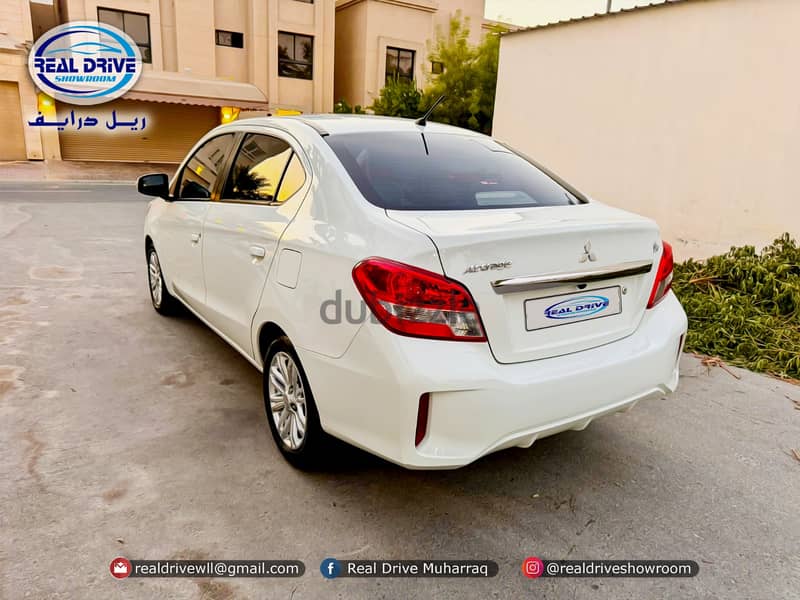 MITSUBISHI ATTRAGE Model : 2022 : 39000 km Colour-White 39000km 6