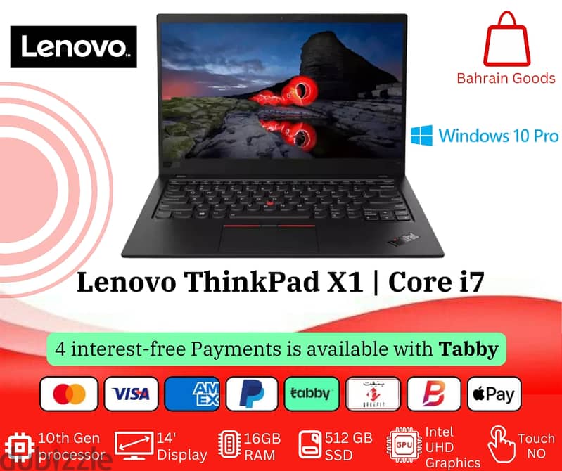 Lenovo ThinkPad X1 Carbon | Intel Core i7 (10th-Gen) 0