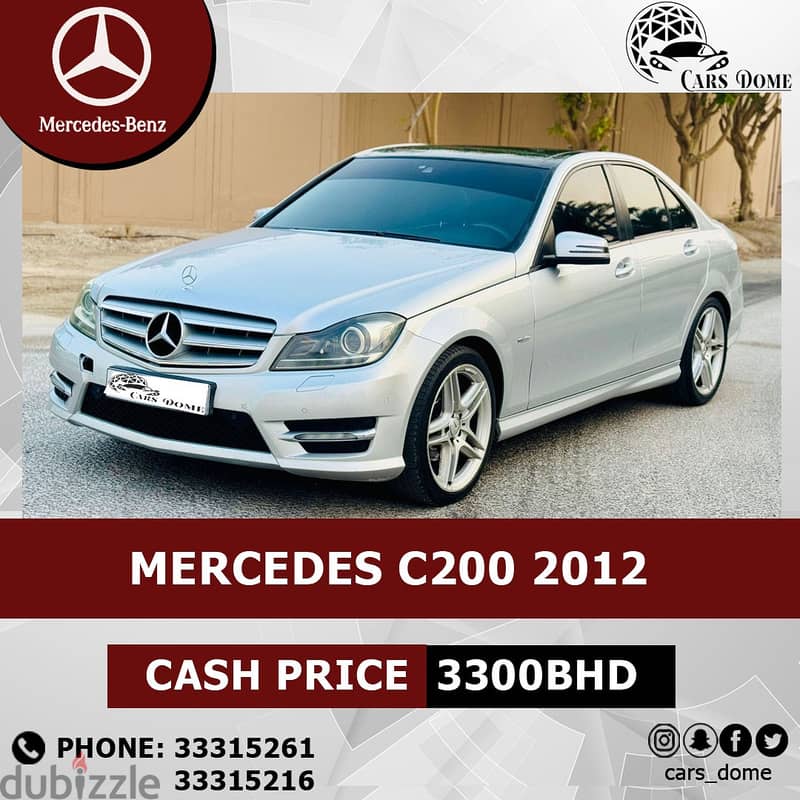 Mercedes-Benz C-Class 2012 C200 AMG 8