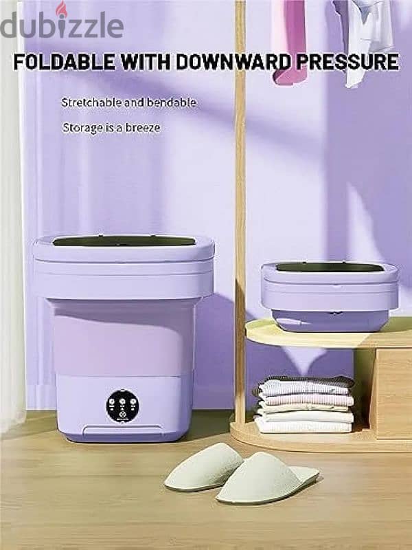 Portable Washing Machine, 8L High Capacity Mini Washer with 3 Modes 4