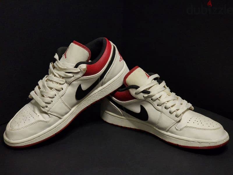 Jordan 1 Low White University Red 0