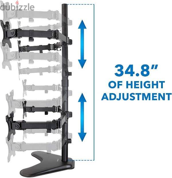 Mount-It! Quad Monitor Stand MI-2784 6