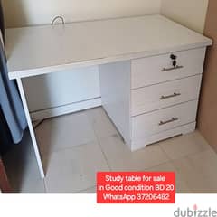 Study Desk and other items for sale with Delivery 0