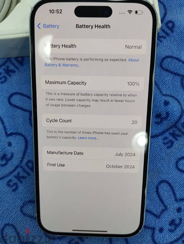 iPhone 15.128 GB Blue used 4