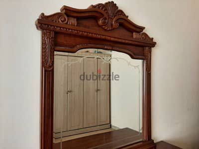 Double bed (150 × 200 cm) and dressing table