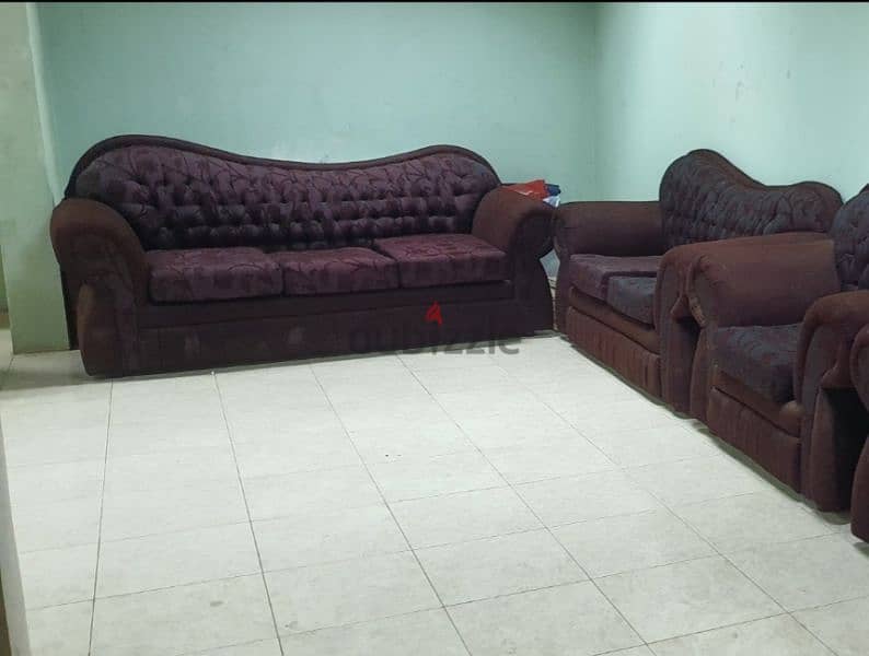 Elegant sofa seats 7 people 2