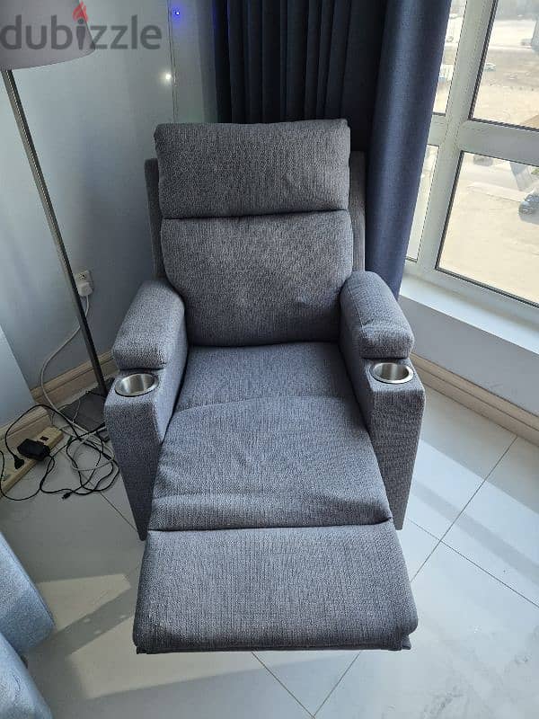 Recliner with a massager 1