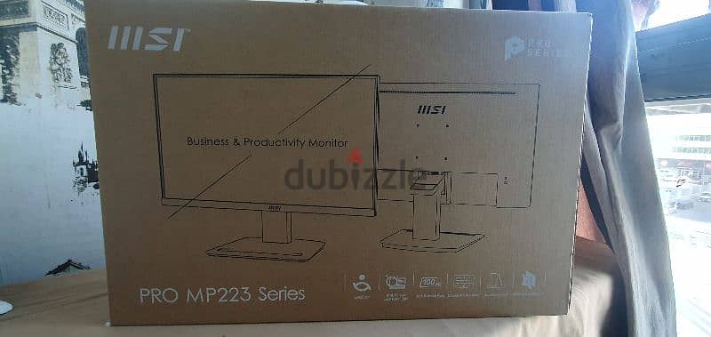 شاشة msi pro mp223 نظيفة شبه جديدة استعمال شهر واحد فقط 2