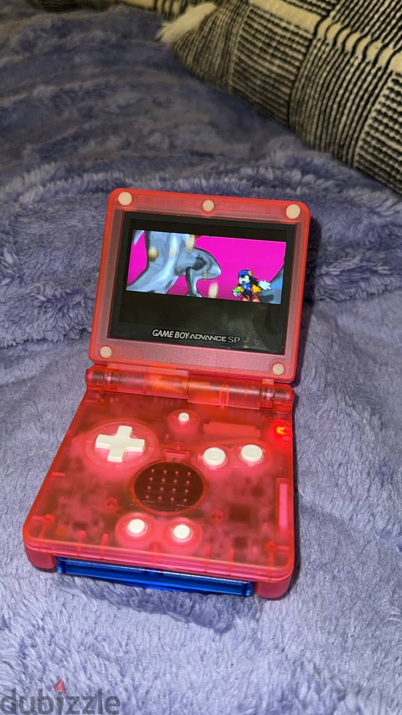 *no offers allowed* for sale fully renewed and upgraded GBA SP pink 2