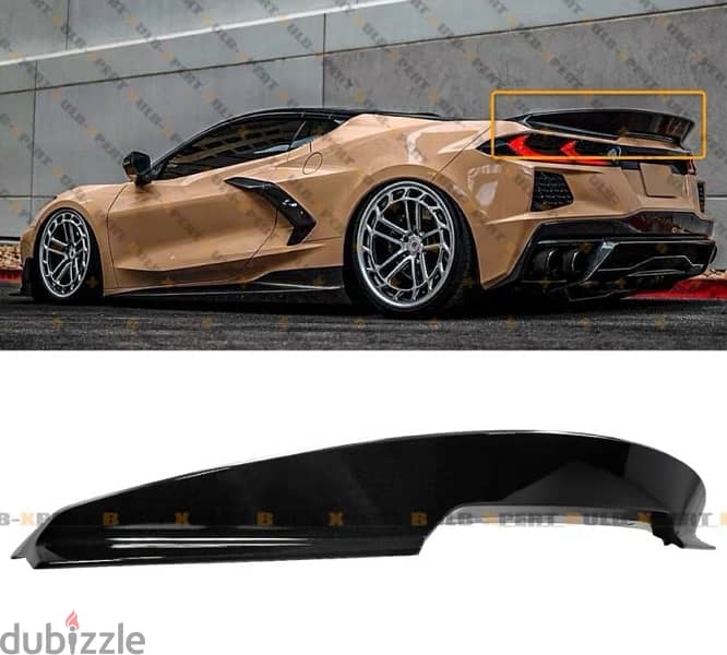 Corvette c8 rear spoiler 3