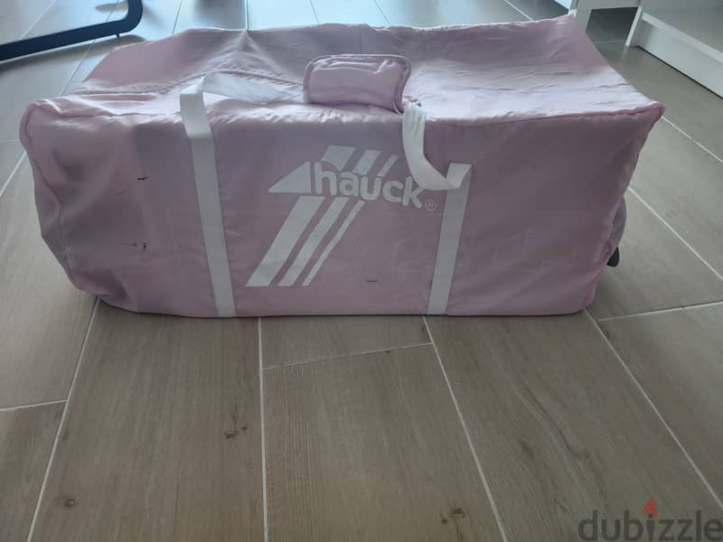 10 BD- pink travel cot 2