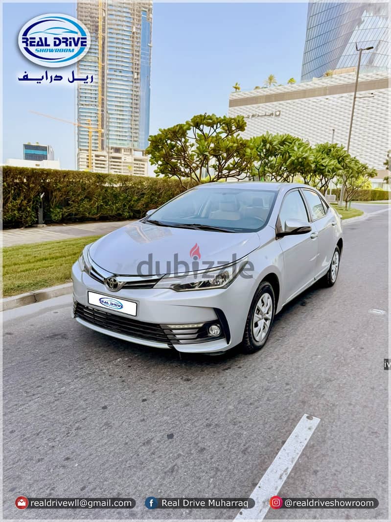 TOYOTA COROLLA XLI 2018 Engine-1.6L 74,000km SILVER 2