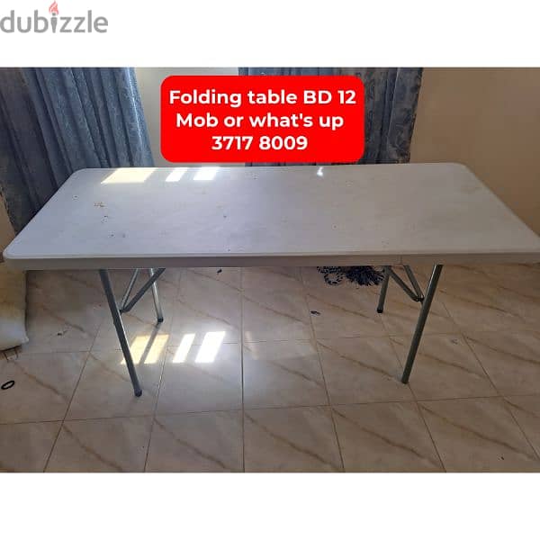 4 chairs Dinning table and other household items for sale 4