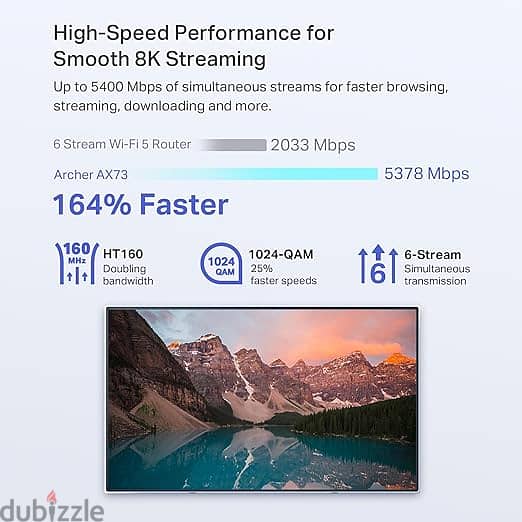TP-Link AX5400 WiFi 6 Router - Archer AX73 4