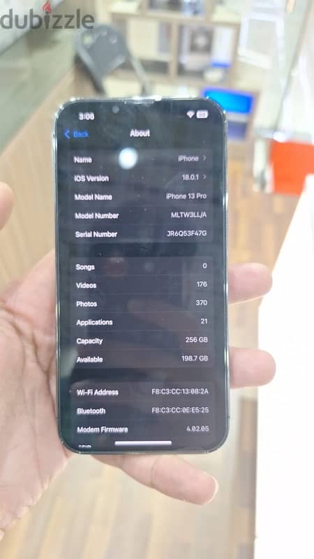 I phone 13 pro 256GB 4