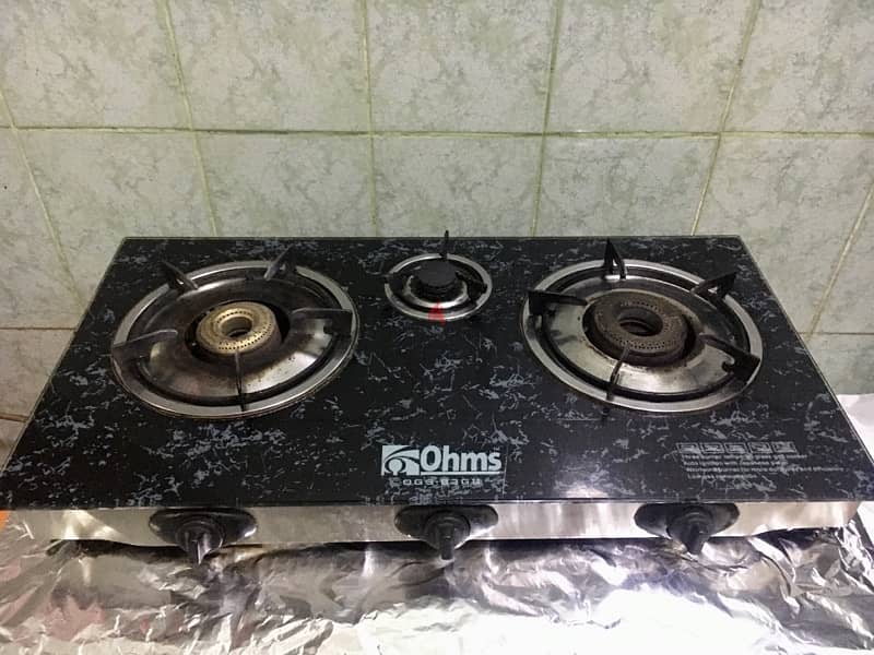 OHMS Gas Stove - 3 self ignition burners 0