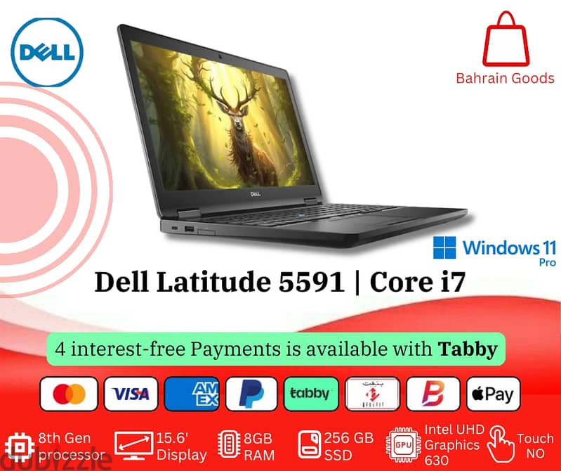 Dell Latitude 5591 | 15.6" FHD Laptop | Intel Core i7 [8th-Gen] 0