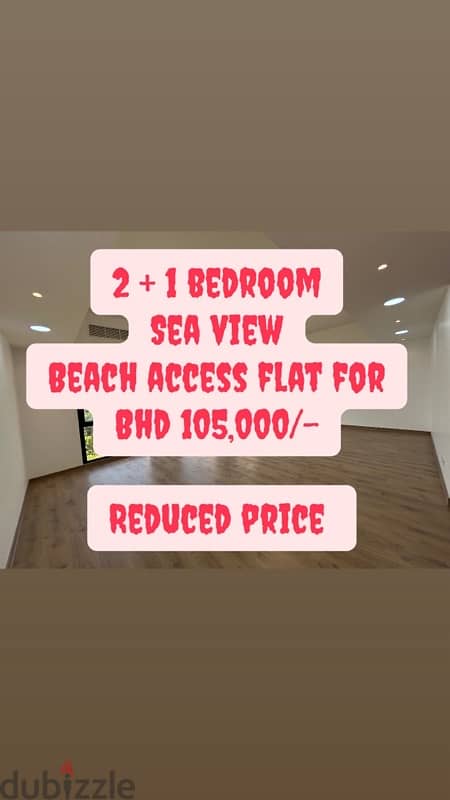 2+ 1 Bed sea view with Private beach access on Sale 0