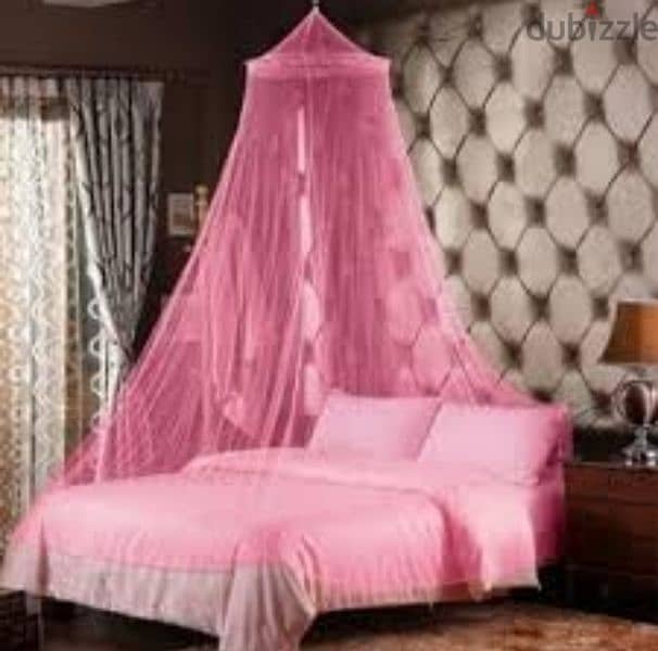 pink net canopy for bed 0