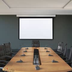 New BoxPack Projector Screen 60",80",120",150" Tripod Stand/Wal Mount 0