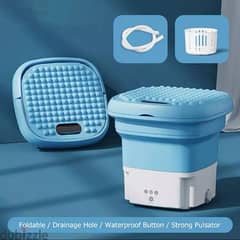 Automatic Portable Folding Washing Machine With Drain Basket 0