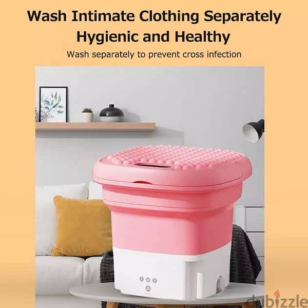 Automatic Portable Folding Washing Machine With Drain Basket 6