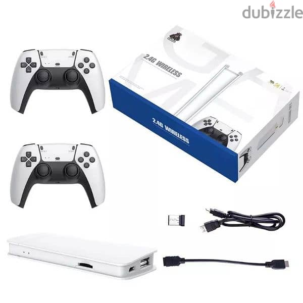 64G/128G Retro Game Stick Console with 2pcs 2.4G Wireless Controller 1