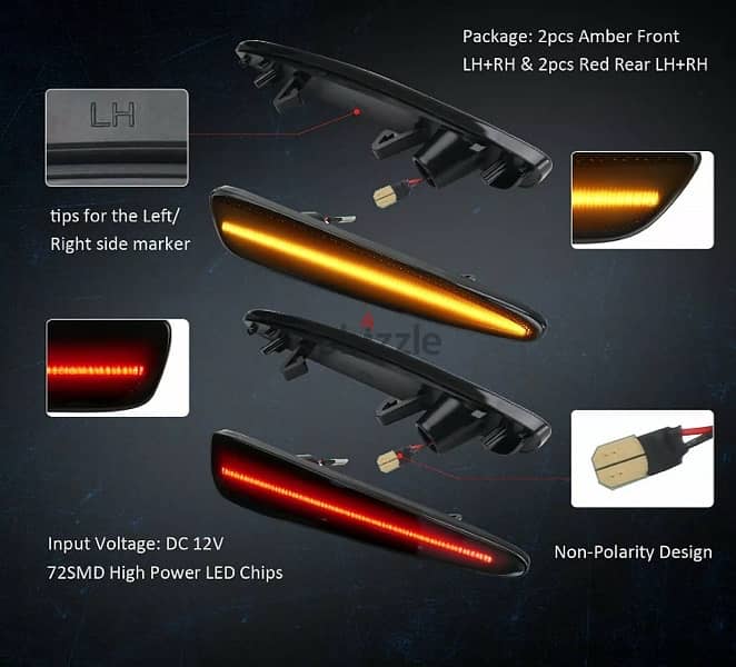 corvette led side lights 1