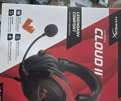 HyperX Cloud II Wired Over-Ear Gaming Headset - Red