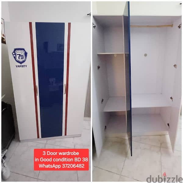 Slightly used 2 Door wardrobe and other items for sale with Delivery 1