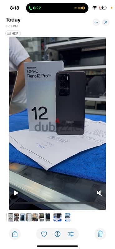 OPPO Reno 12 Pro 5G Ram 12 gb rom 256 gb only 3 months ues with 1