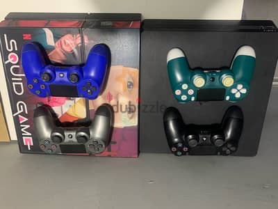 ps4 slim-ps4 fat with 2 controller