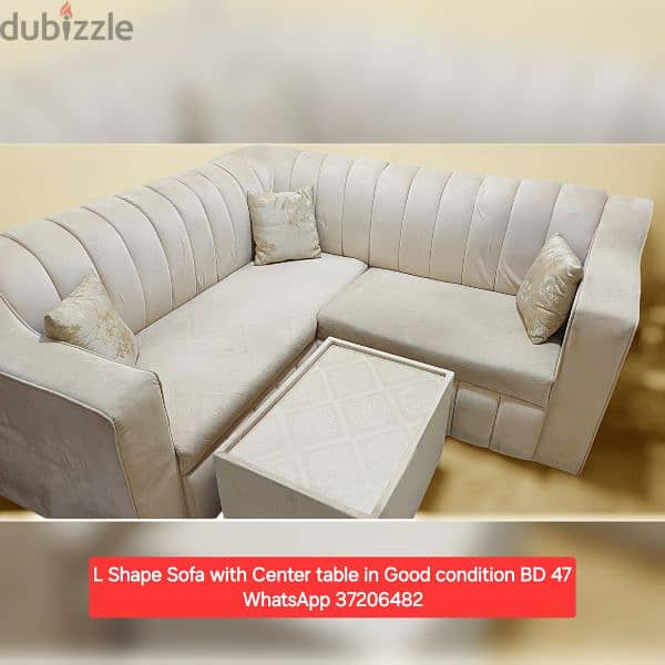 L Shape Sofa and other items for sale with Delivery 0