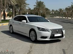 Lexus LS 460L 2013 white 0