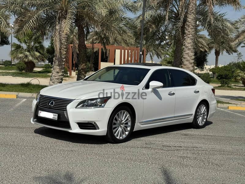 Lexus LS 460L 2013 white 1