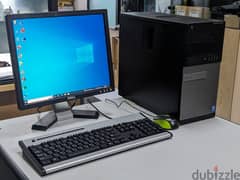 Dell Core i3 Computer Set 17" HD Monitor 4GB RAM 500GB HDD Good Work 0