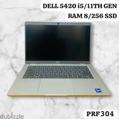 DELL 11th GENERATION LAPTOP,CORE i5 8GB RAM 256GB SSD 0