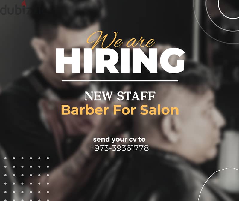 looking for barber for gents salon 0