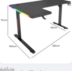 L gaming table with rgp 0