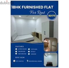 1 BHK Furnished Flat for Rent near Bahrain Mall, Sanabis 0