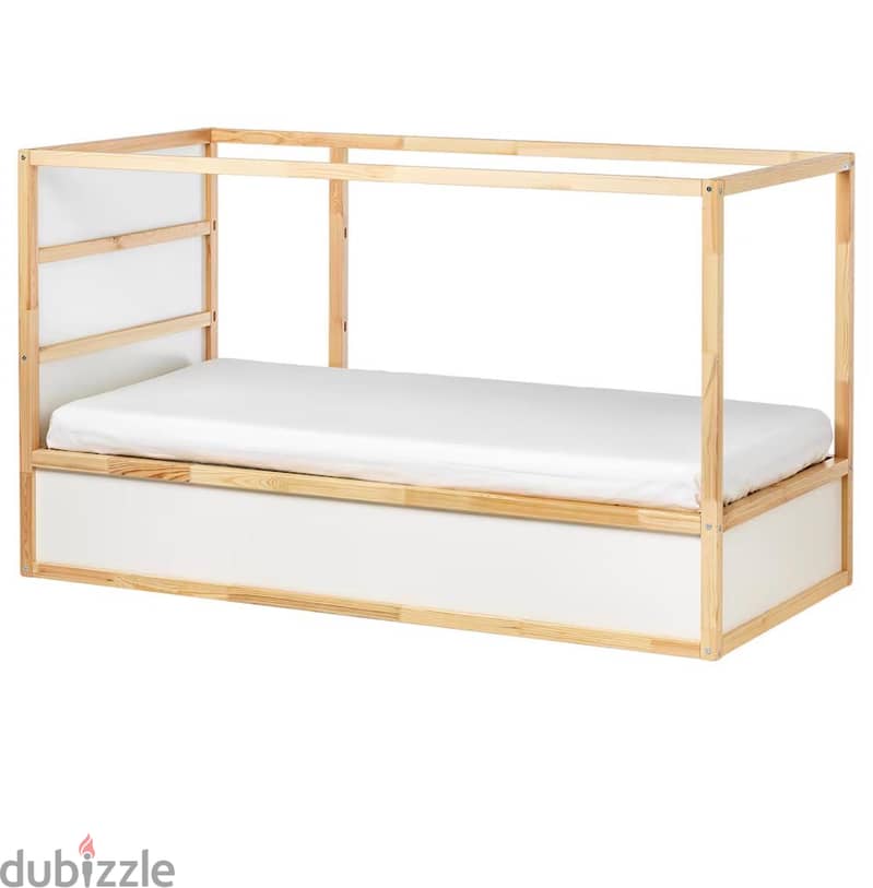 Ikea Reversible kids bunk bed with 2 Ikea mattresses 6