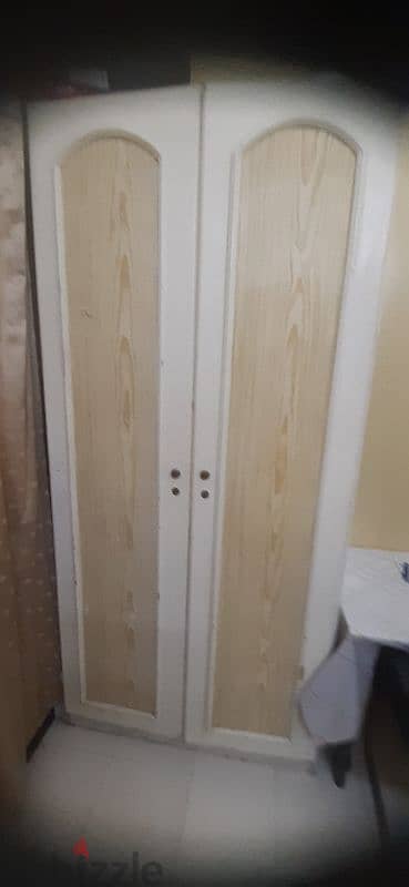 2 nos 2 door cupboards or wardrobes for sale. 1