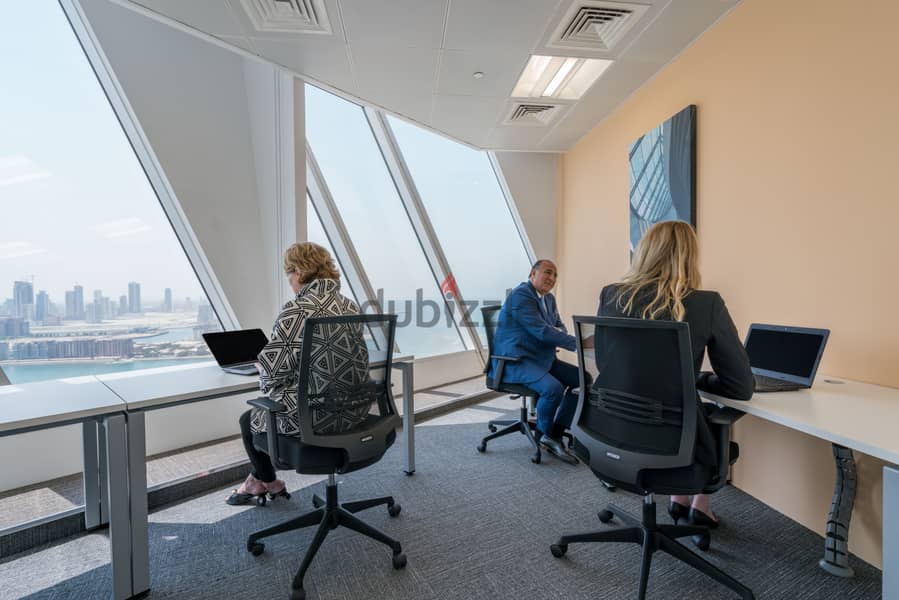 Find office space in BAHRAIN, United Tower for 4 persons with everyth 1